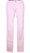 Cienkie bawełniane Dżinsy pudrowy róż Butik 36 (S)