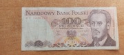 Banknot 100 zł z 1986r, Seria RY