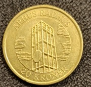 20 DKK okolicznościowe ratusz w Aarhus 