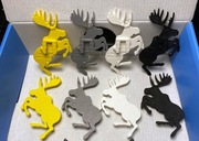 Emblemat łoś do uchwytu grilla Volvo P80 C/S/V70 9178483 9190777 Druk 3D