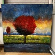 Obraz na płótnie  100x100 sztuka współczesna. 