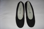 WALDLAUFER czarne baleriny skóra zamsz roz.42/8 H wkł.27
