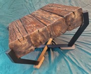 Stolik kawowy z bali loft industrialny