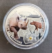 Zambia 1.000 kwacha 2014 nosorożec czarny