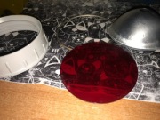 Sygnalizacja świetlna PRL pomoc naukowa, szkła szklane colorofon c23