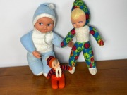 Stare Lalki Szmacianki 3szt Prl