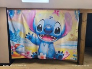 Tło urodziny ścianka kurtyna Stich backdrop