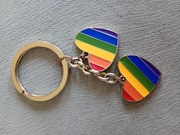 brelok breloczek zawieszka kolorowe serca