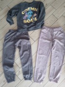 SINSAY zestaw spodni dresowych + BLUZA  STICH rozm M młodzieżowe