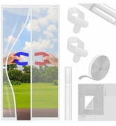 Moskitiera magnetyczna na drzwi  110 x 220