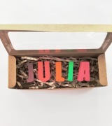 Personalizowane Kredki Świecowe z Wosku Pszczelego JULIA Julka Eko Prezent 