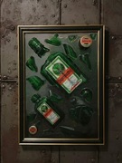 Obraz Jägermeister ozdoba prezent urodziny whisky żywica pop art loft 