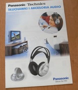 PANASONIC FOLDER KATALOG SŁUCHAWKI