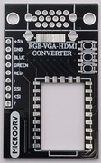 Płytka PCB konwertera sygnału RGBI komputerów ZX Spectrum do VGA i HDMI 