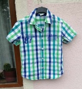 koszula w kratę kratkę s.Oliver 116 krótki rękaw