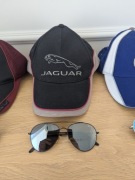 Nowa czapka + okulary Jaguar Okulary przeciwsłoneczne lustrzanki Pilotki