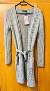 Damski sweter cardigan szary S