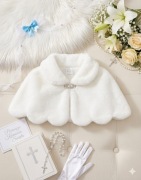 Futerko bolerko śnieżnobiałe dla dziewczynki komunijne komunia nowe 