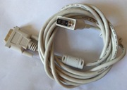 Kabel dvi-dvi 300 cm bardzo długi DVI-D 18+1 pin 2x męski wtyczka biały