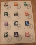 Kasowniki znaczki urodziny Hitlera unikat 1941 UNI