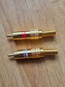 Oehlbach skręcany wtyk rca złącze chinch 2szt