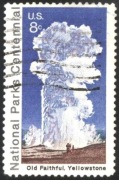 Znaczek używane  Faithful Yellowstone Gejzer 1972 z USA Stany Zjednoczone