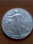 Amerykański orzeł 1 uncja srebra 2017 r