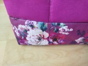 Kosmetyczka, tkanina bawełniana, odcienie fuksji