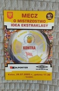program KORONA Kielce - KS CRACOVIA 2005r.