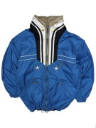 Niebieska kurtka bogner Retro Vintage boxy 38 M haft nike adidas north