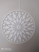 Ozdoba na ścianę/ okno - serwetka w obręczy