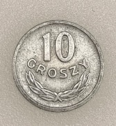 10 groszy 1962 rok jeden z najrzadszych roczników 