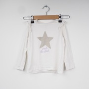 bluzka koszulka dziewczęca t-shirt falbany gwiazdka Sinsay r 98