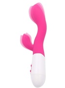 Masażer 2 w 1, zajączek, dildo 