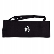Czarna torba na matę do jogi z haftem – 85 cm