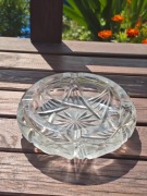 Popielniczka szklana kryształ PRL