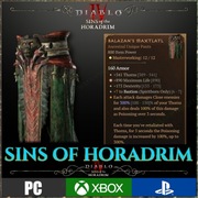 Diablo 4 IV Balazan's Maxtlatl Sins Of Horadrim Sezon 9 