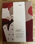 Pościel Home&you świąteczna 160x200 komplet pościeli na święta czerwona