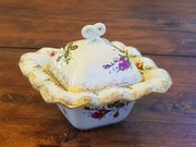 Bomboniera porcelanowa, pohemnik Cukiernica Róża Chodzież, PRL