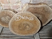 ORZECH CZARNY Amerykański 45/40/8 cm Wysuszony Blat Plaster Drewna Stolik