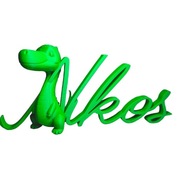 Napis z imieniem Nikoś dekoracja do pokoju dziecka na półkę prezent