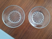 szklane spodki talerzyki 2szt 11cm