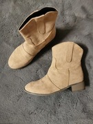 Beżowe botki rozm 37