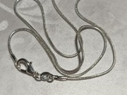 Łańcuszek nowy - wąż,1MM, srebro 925, długość 40 cm.