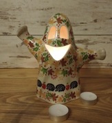 Lampion ceramiczny Bolesławiec duch 21 cm Bolesławiec 