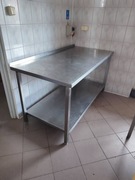 Stół duży gastronomia stal nierdzewna kwasówka 80x160cm