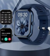 Smartwatch Sportowy Bluetooth IP68 Android iPhone Duży Ekran (niebieski)