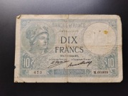Banknot 10 Franków Francja 1932 Minerwa/wieśniaczka 