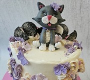 Kotek z masy cukrowej. Figurka.