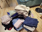 Paka ubrań swetry spodnie 